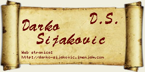 Darko Šijaković vizit kartica